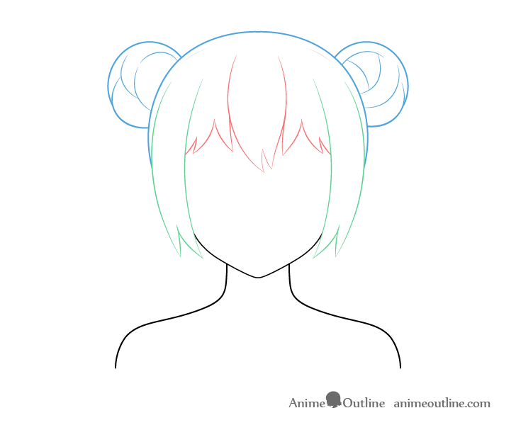 How to Draw Anime and Manga Hair - Female - AnimeOutline
